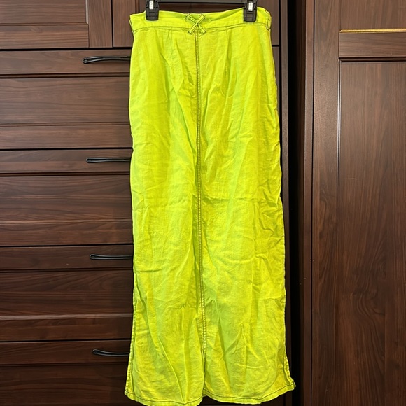 Urban Outfitters Neon Green Midi Skirt Size Small - Picture 4 of 5